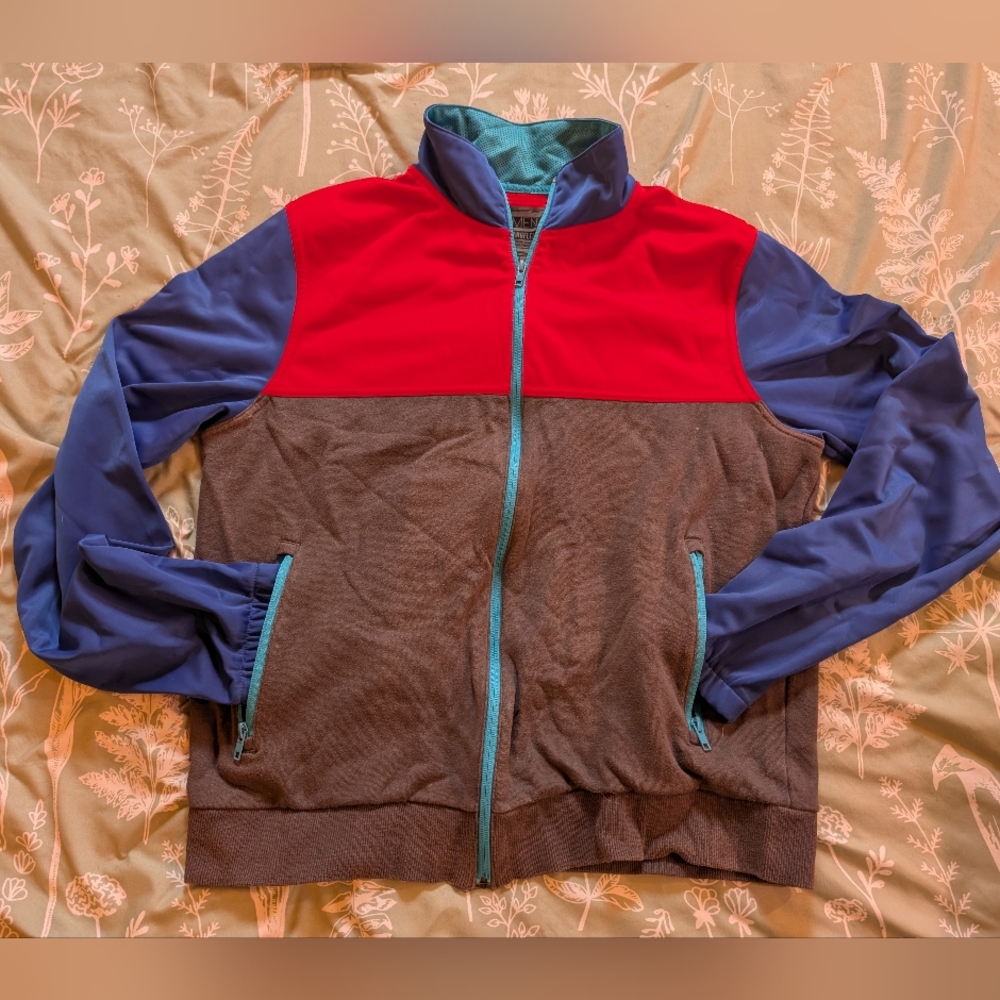 Color block mens jacket